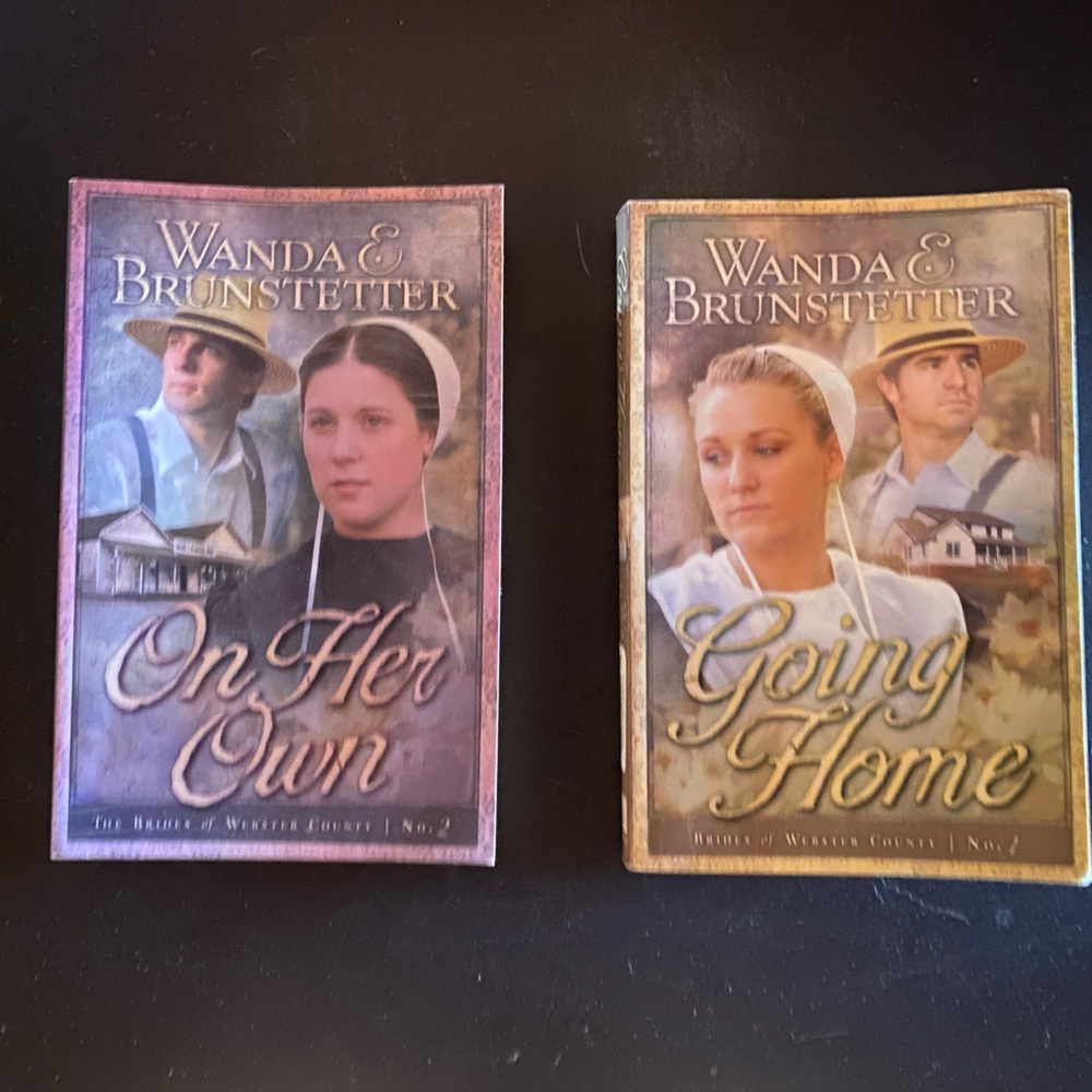 Set of 2 Books Going Home, On Her Own by Wanda Brundstetter